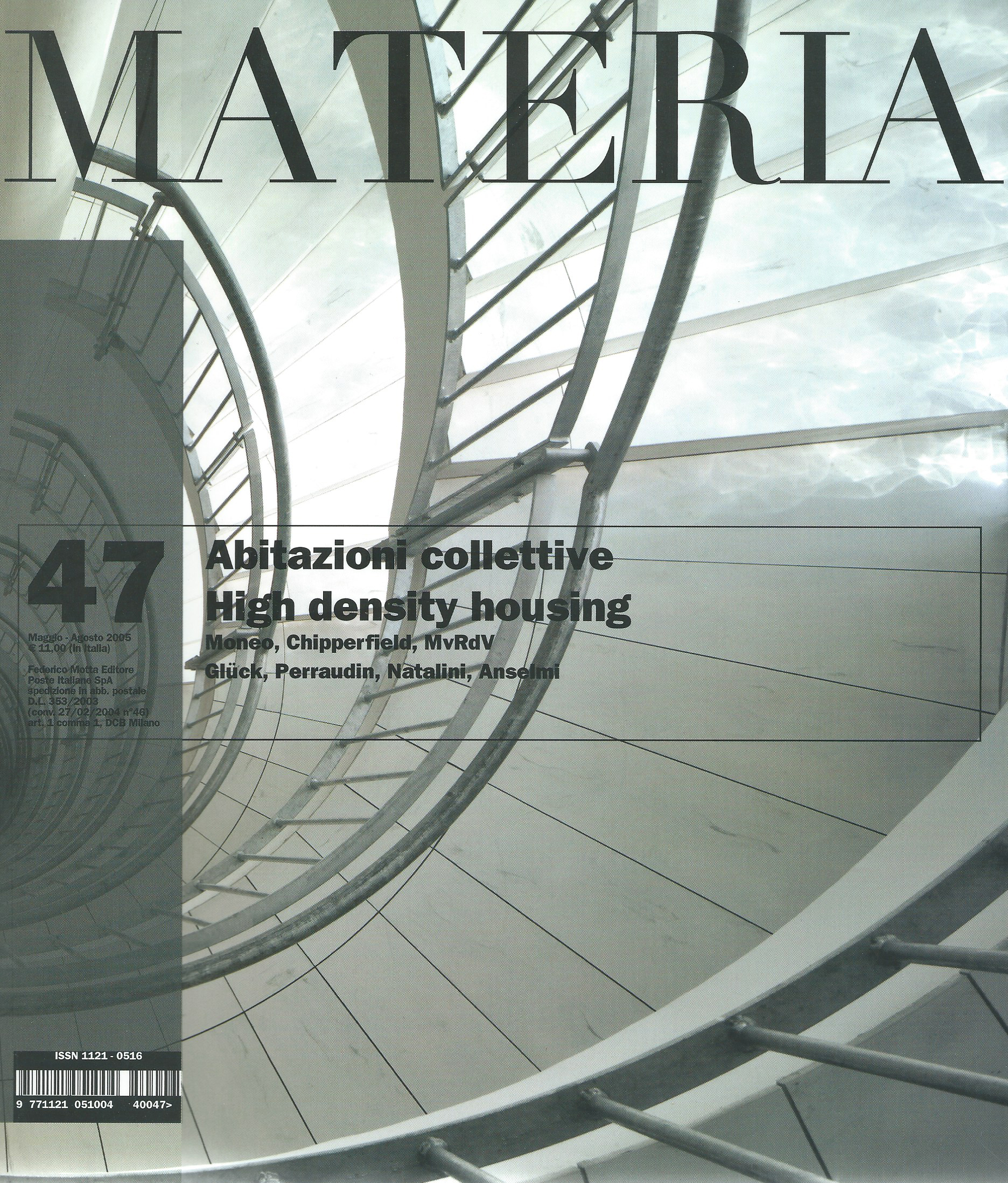 Copertina della pubblicazione Materia n. 47